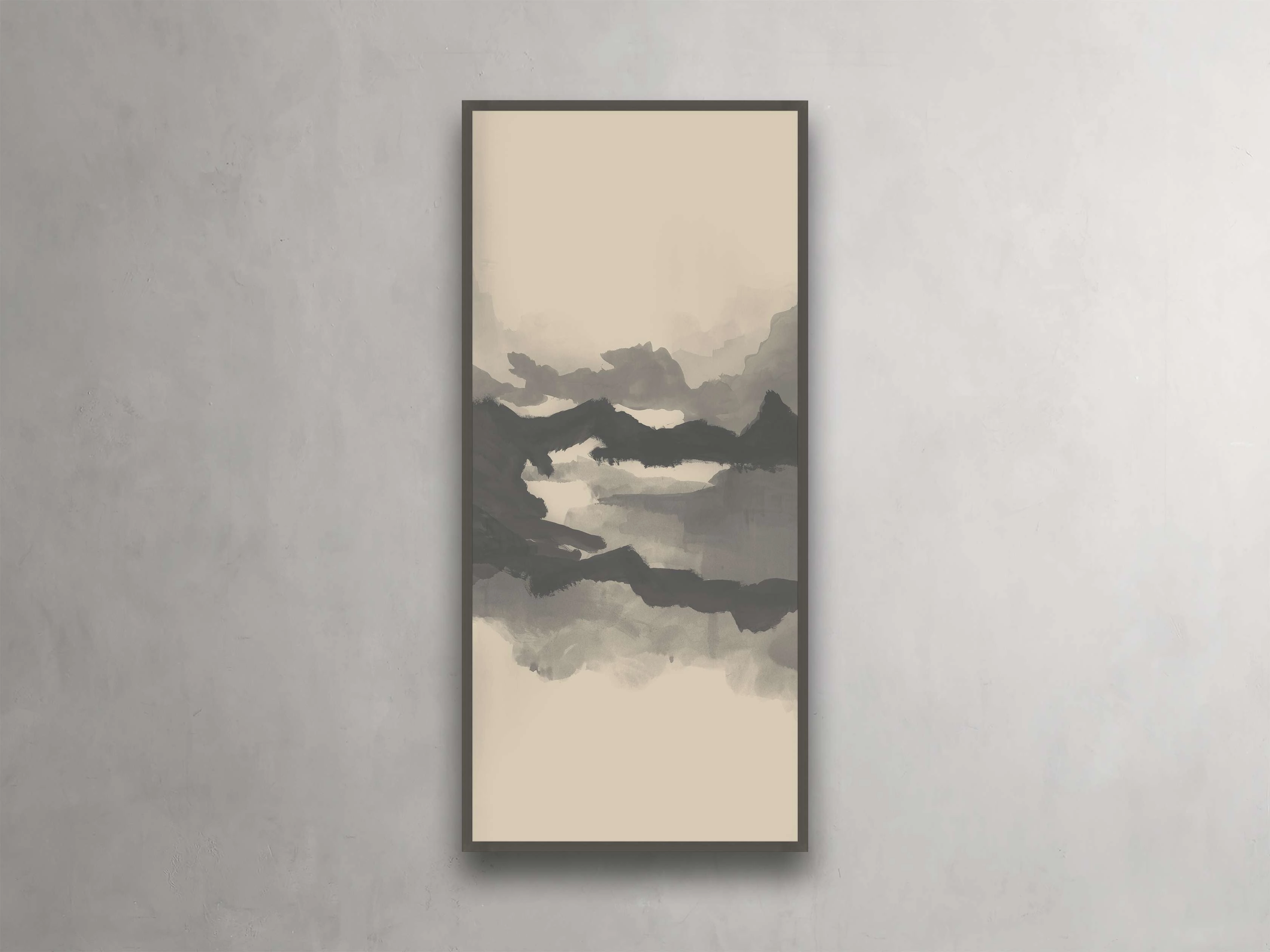 Neutral Horizon IV Framed Printnordic style wall decor
