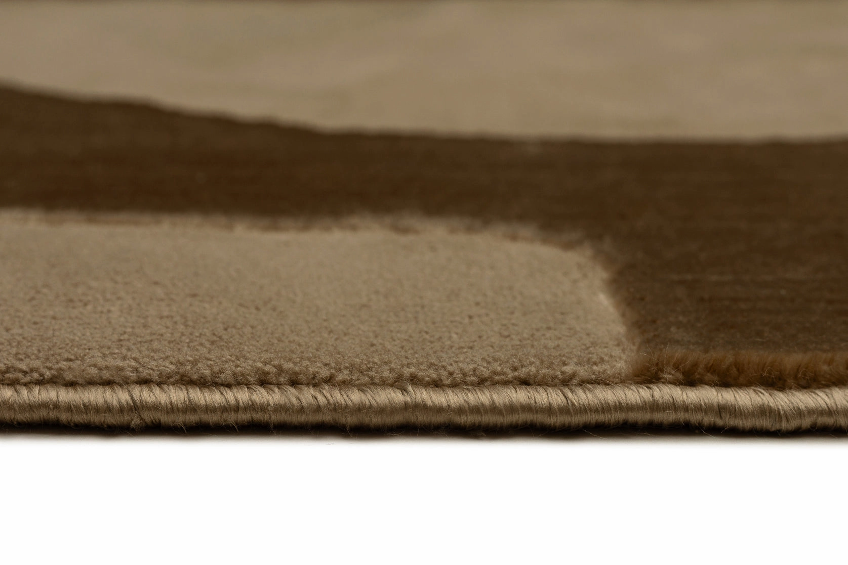 Nezar Brown Geometric Washable Rug