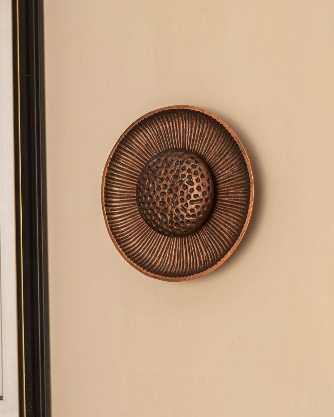 Nickel Copper Wall Light - Medium