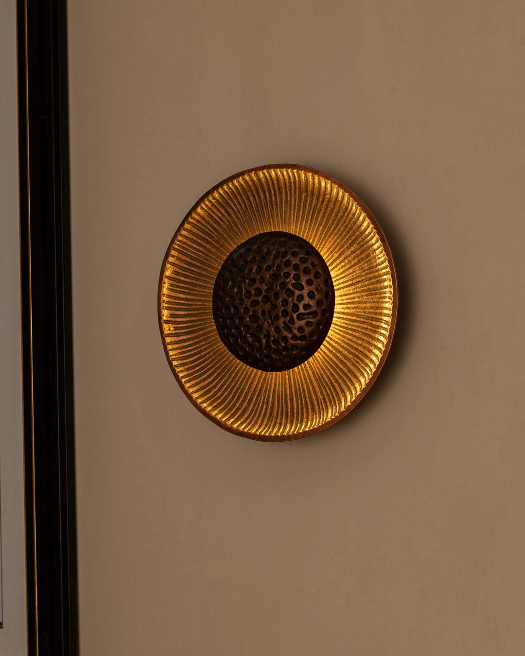 Nickel Copper Wall Light - Medium