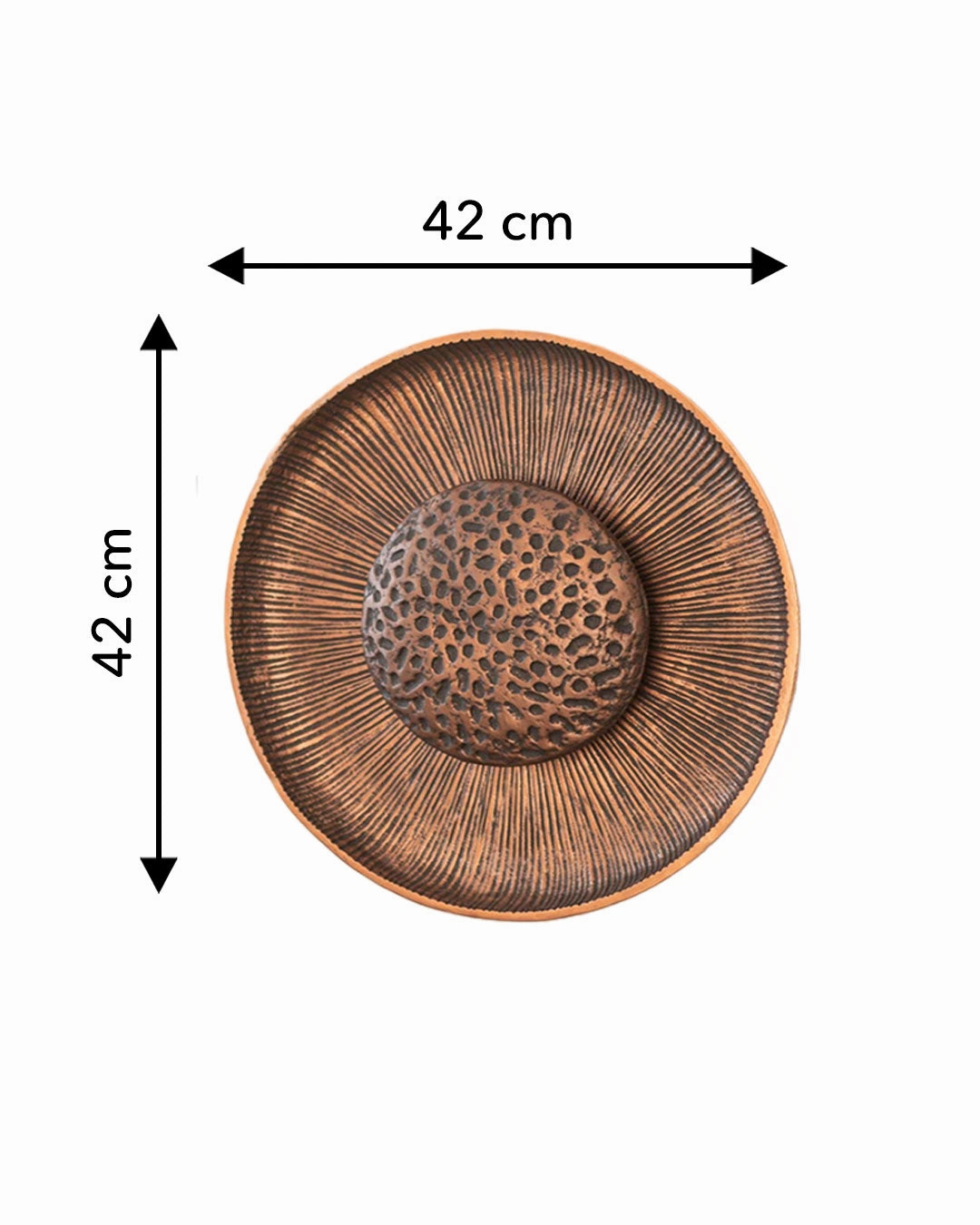 Nickel Copper Wall Light - Medium