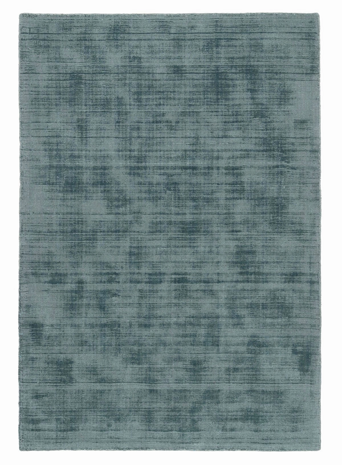 Nico Turquoise Handwoven PET Rugmodern color block patchwork rug
