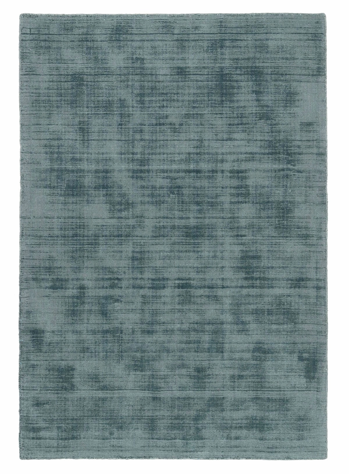 Nico Turquoise Handwoven PET Rugmodern color block patchwork rug