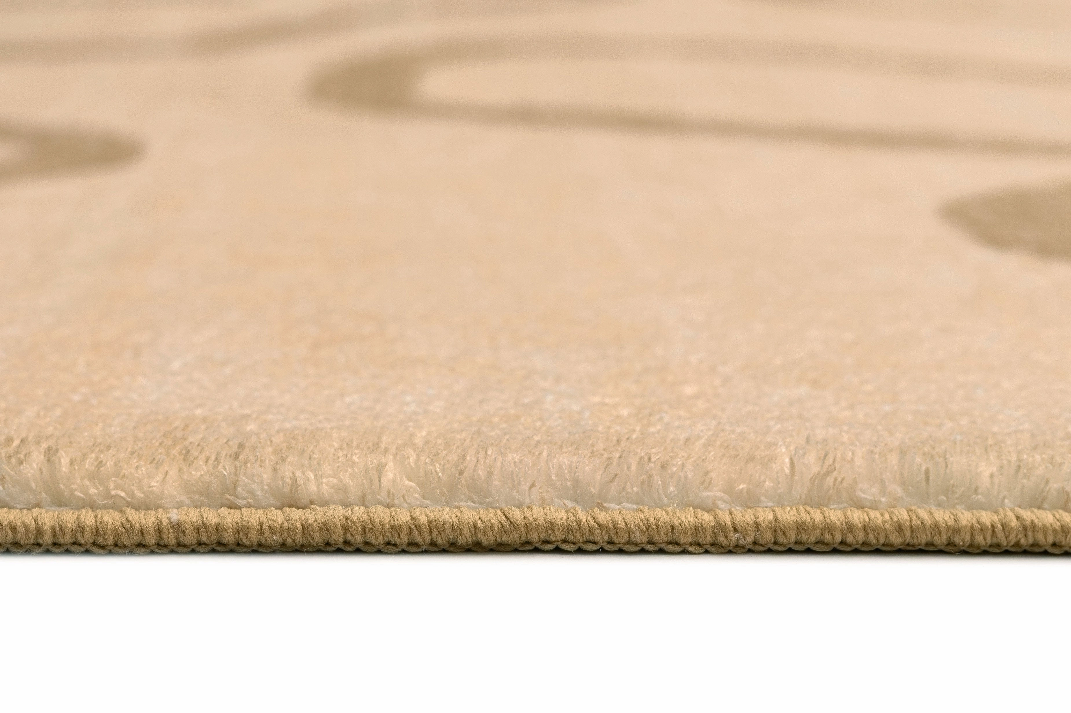 Nihal Beige Hand Drawn Washable Rug
