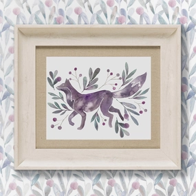 Nishiki Framed Print Birch/Violetmodern home decor ,home decor for bedroom 
