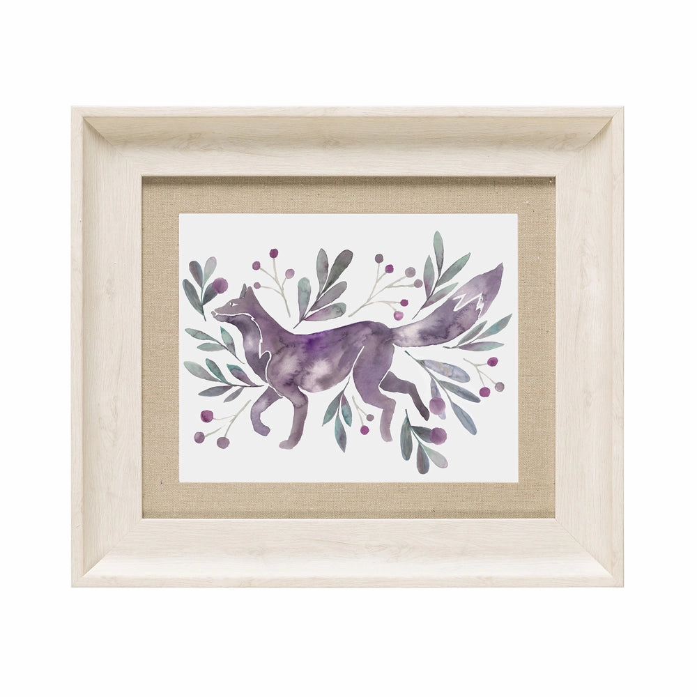 Nishiki Framed Print Birch/Violet