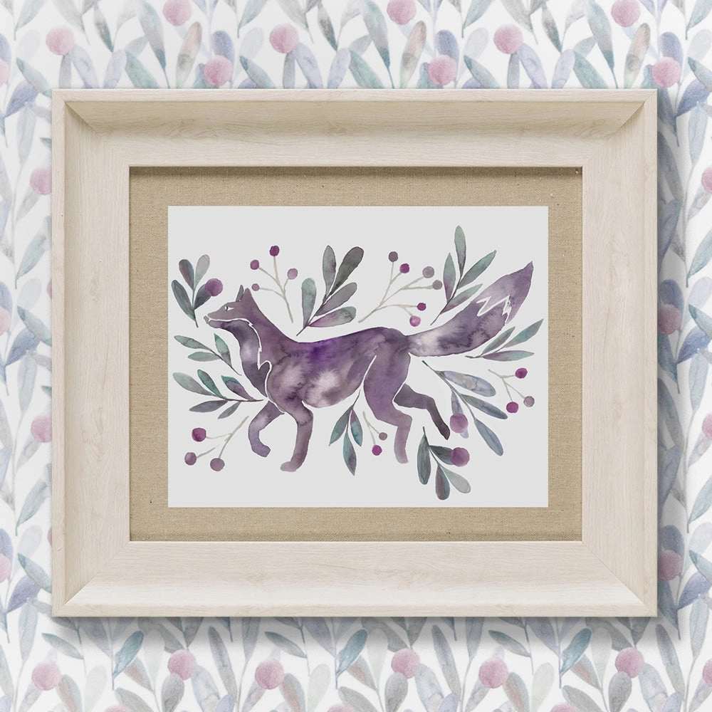 Nishiki Framed Print Birch/Violetmodern home decor ,home decor for bedroom 