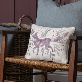 Nishiki Printed Feather Cushion Violethome decor ,wall decor 