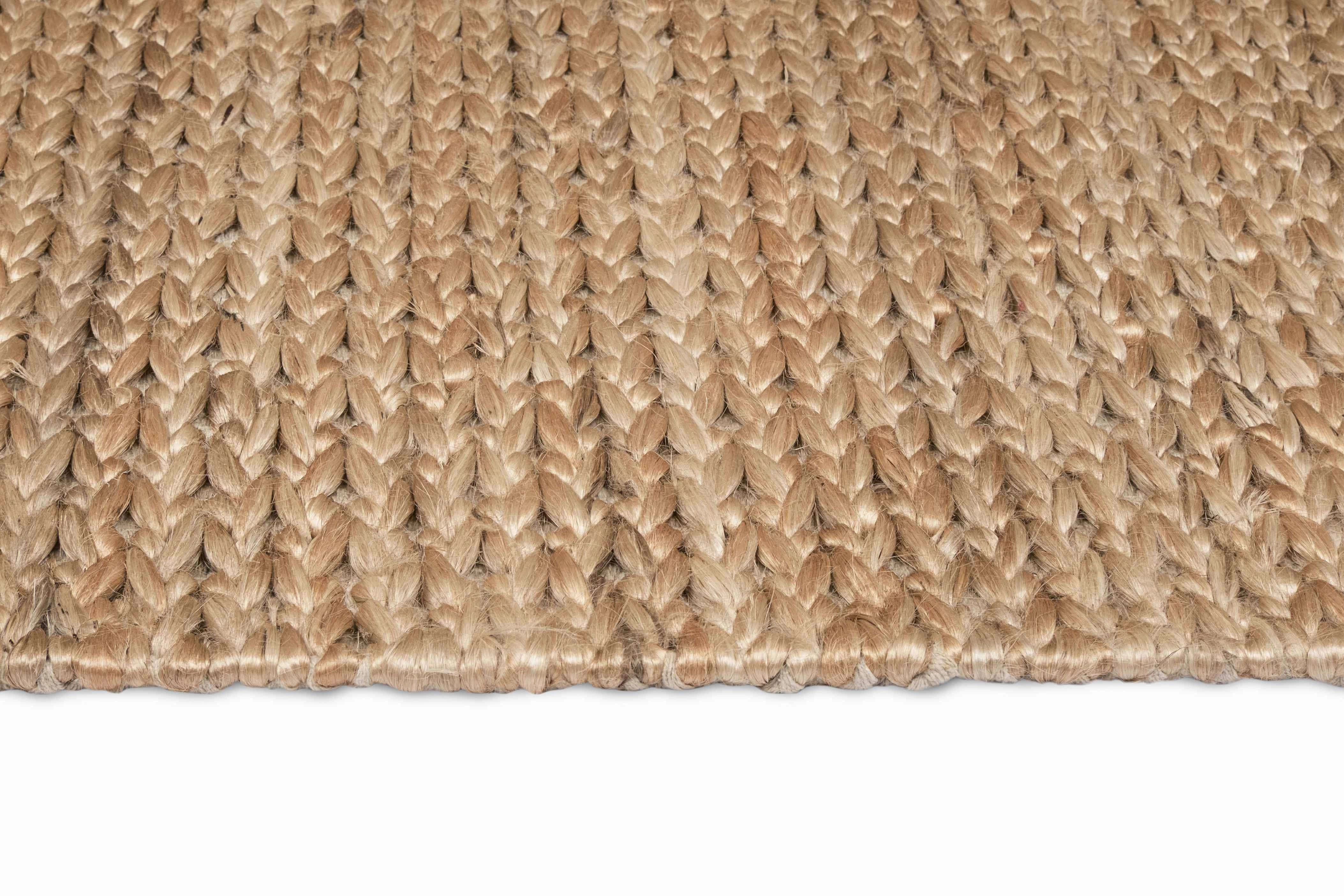 Nora Natural Tan Braided Jute Rug *NO RETURNS UNLESS FAULTY