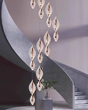 Nordic staircase rotating pendant Chandelier-18 Lightsmodern wall lamp,smart wall lamp
