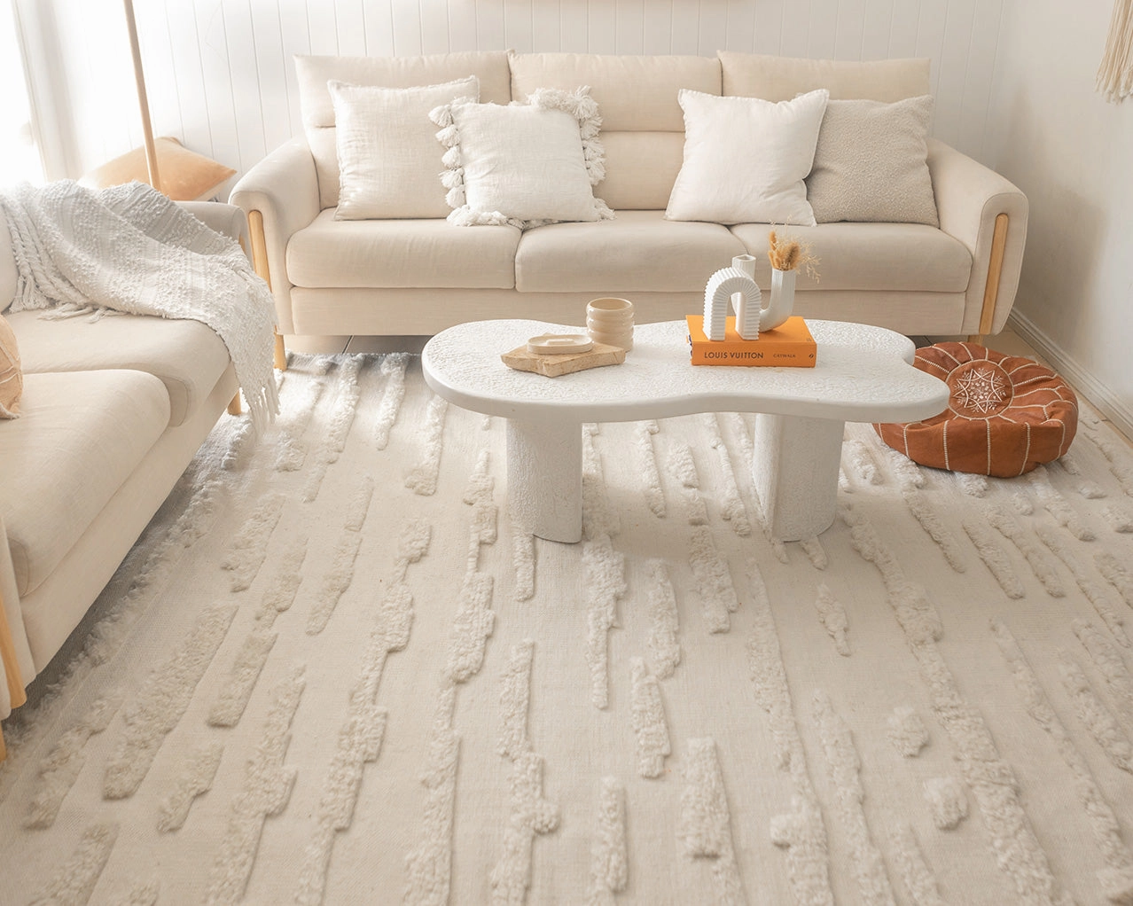 Norelle Neutral Textured Rug *NO RETURNS UNLESS FAULTY