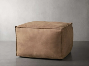 Nubuck Leather Poufhome decor ,wall decor 