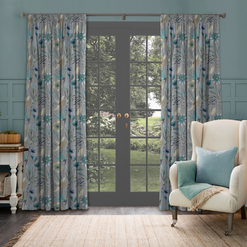 Oceania Printed Made to Measure Curtains Mineral