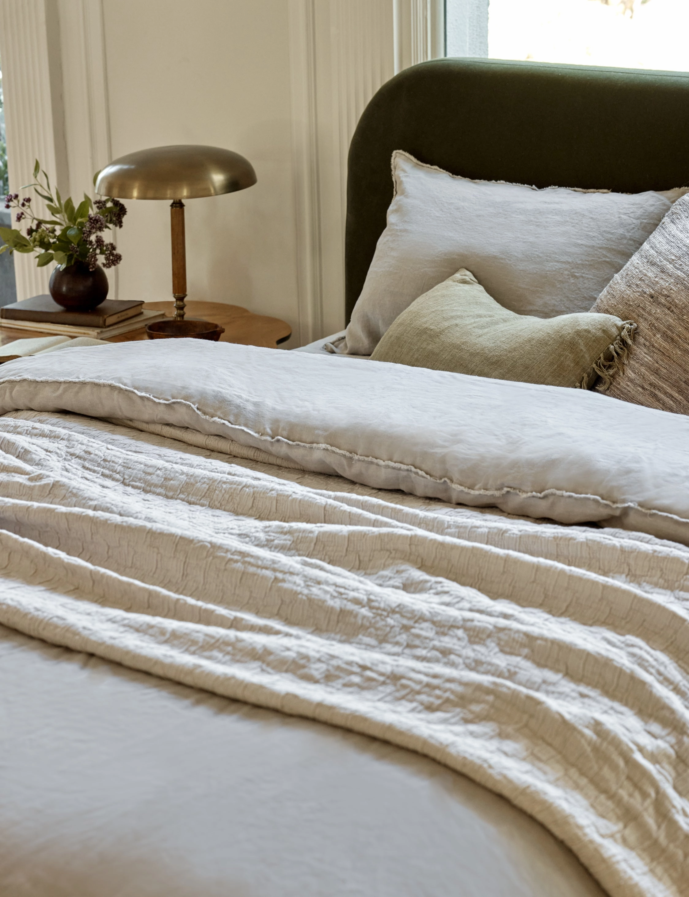 Ojai Cotton Matelass Coverlet by Pom Pom at Home