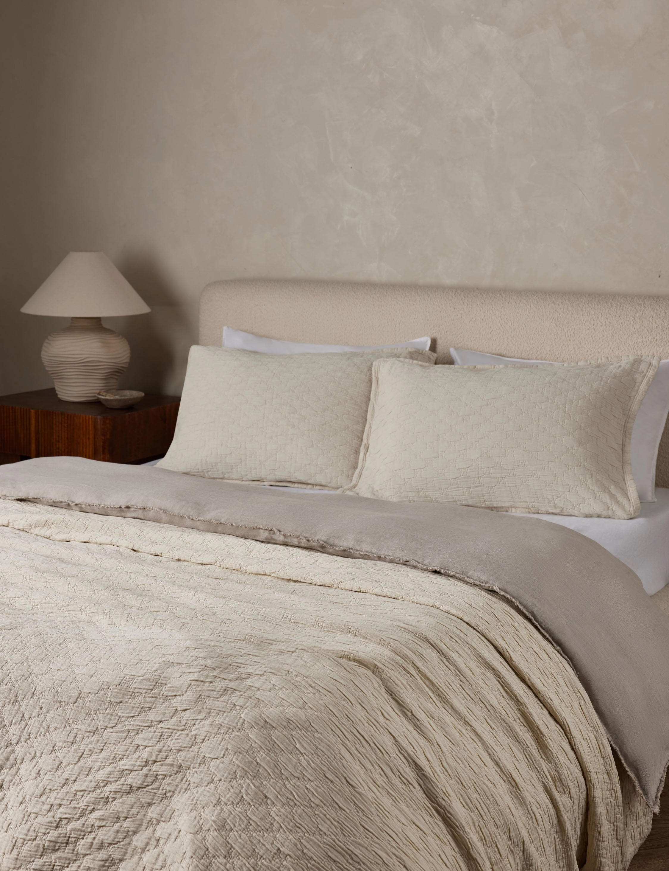 Ojai Cotton Matelass Coverlet by Pom Pom at Home