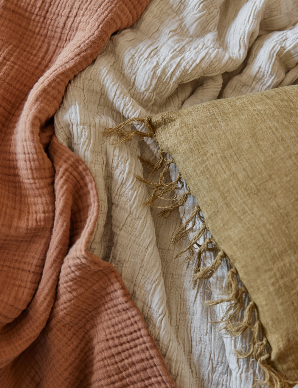 Ojai Cotton Matelass Coverlet by Pom Pom at Home