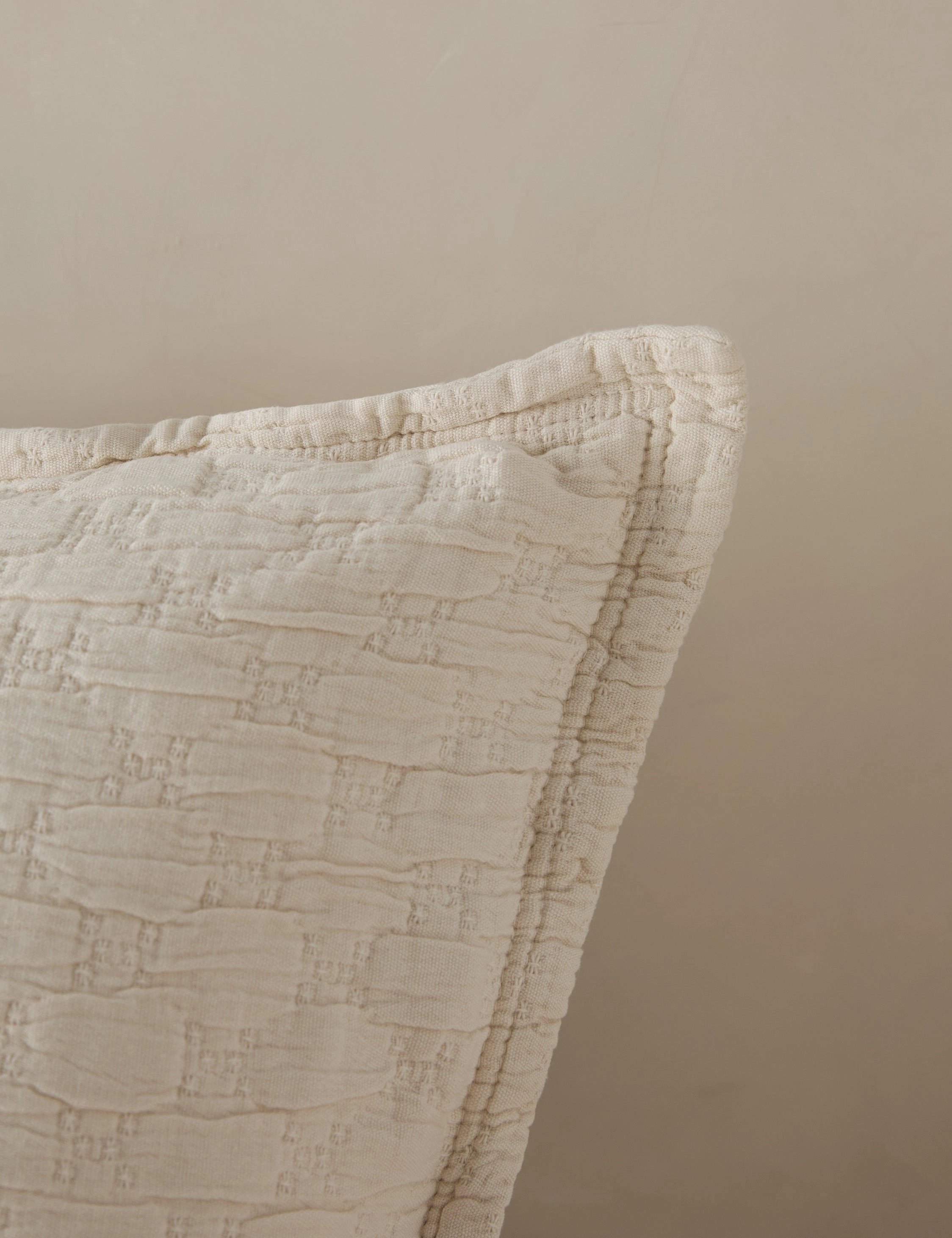 Ojai Cotton Matelass Sham by Pom Pom at Home