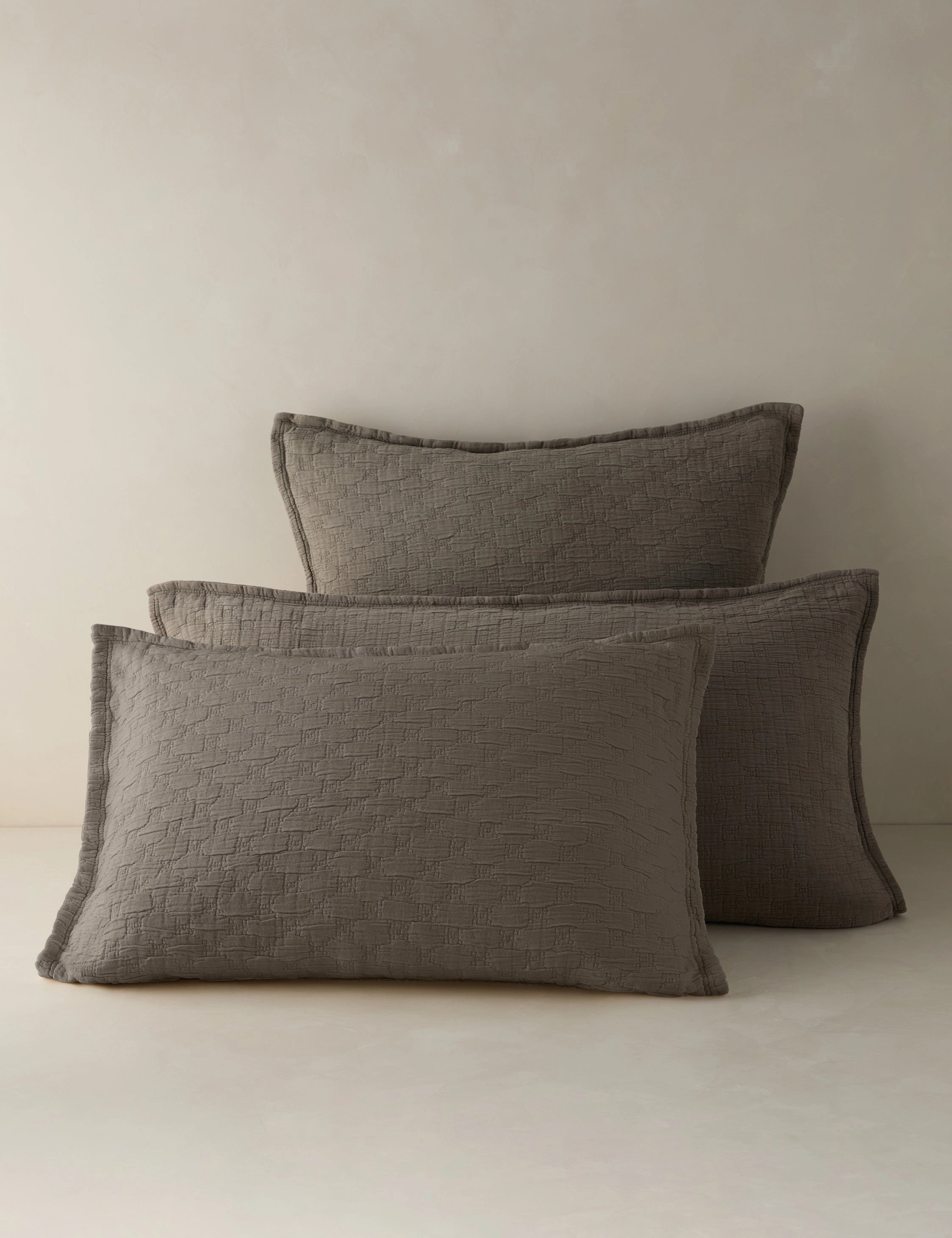 Ojai Cotton Matelass Sham by Pom Pom at Home