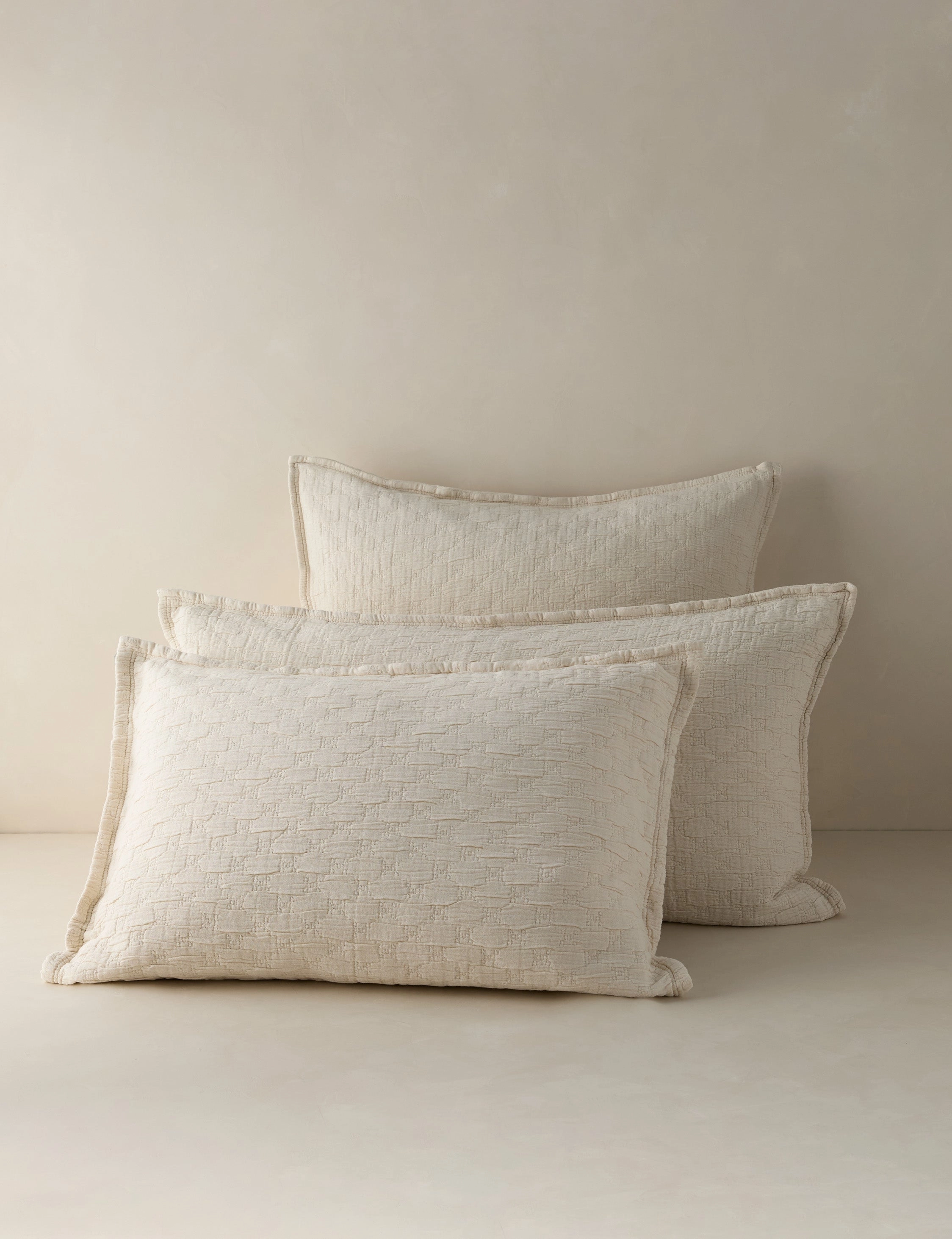 Ojai Cotton Matelass Sham by Pom Pom at Home