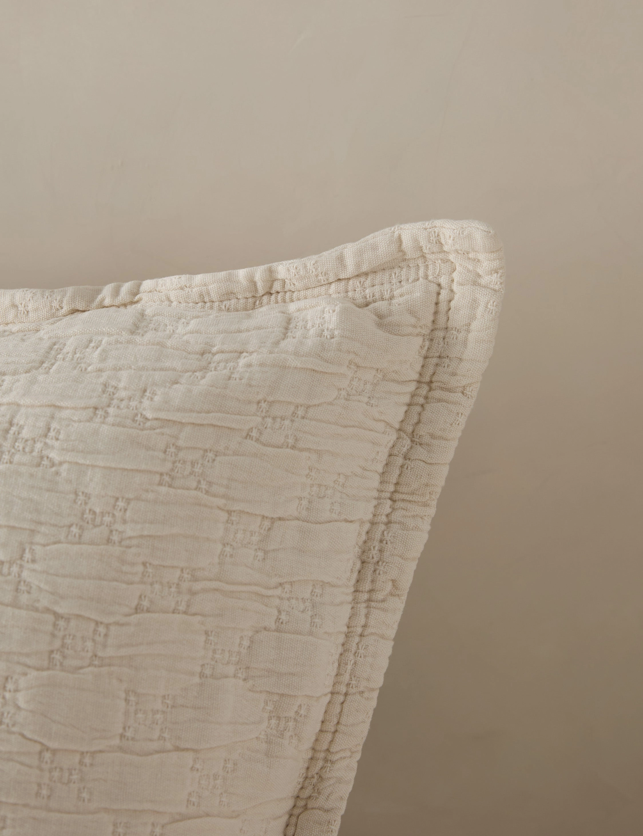Ojai Cotton Matelasse Euro Sham by Pom Pom at Home