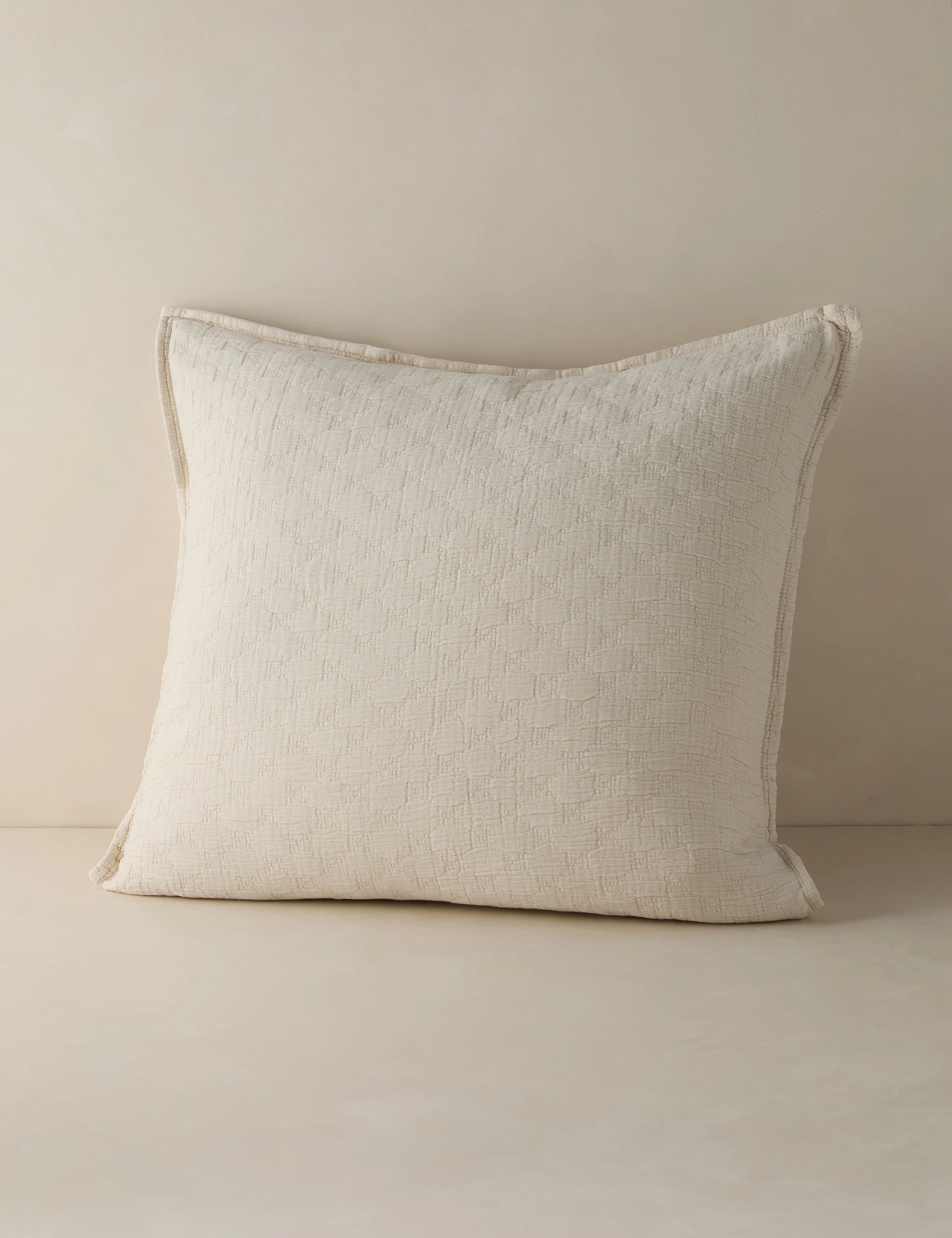 Ojai Cotton Matelasse Euro Sham by Pom Pom at Home