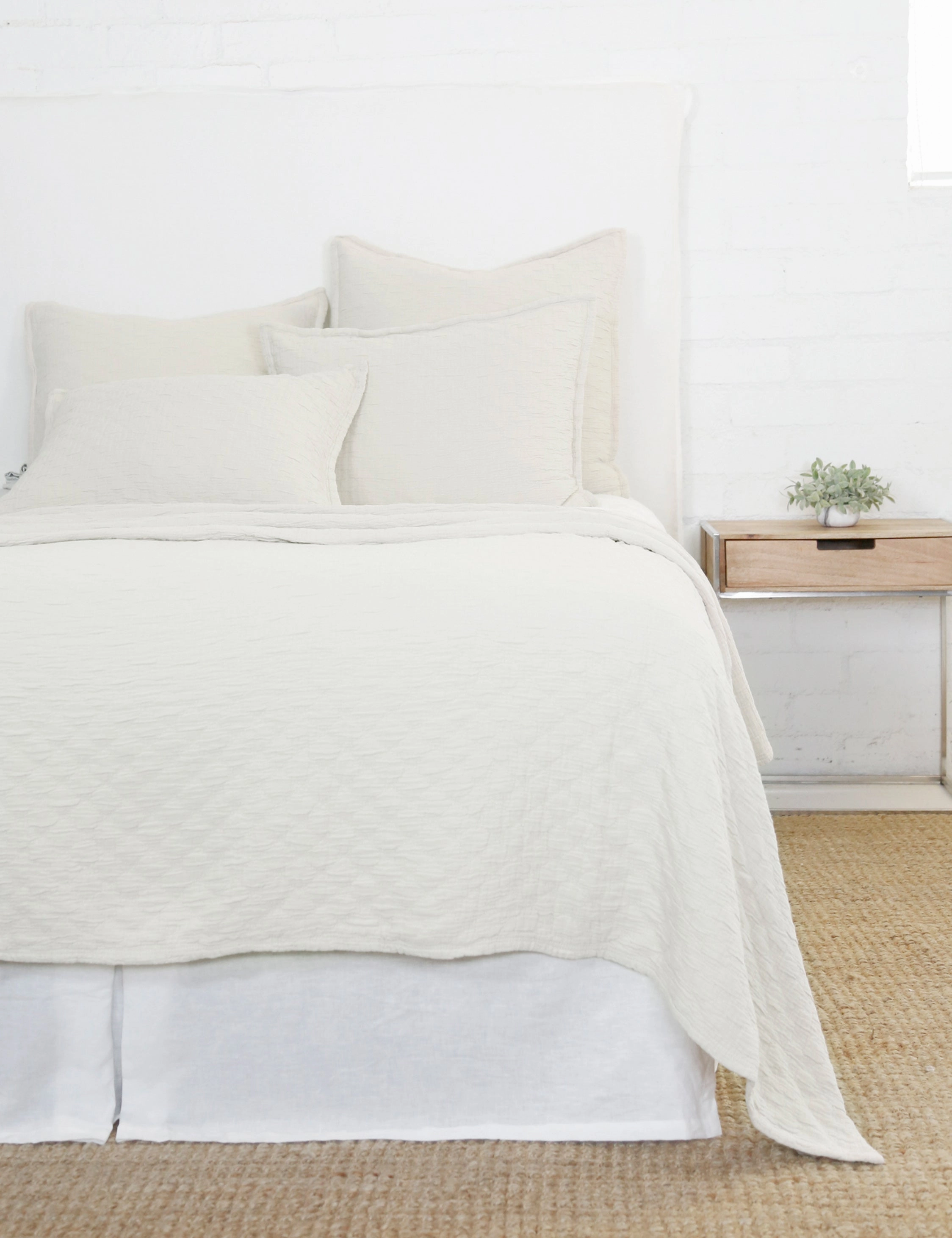 Ojai Cotton Matelasse Euro Sham by Pom Pom at Home
