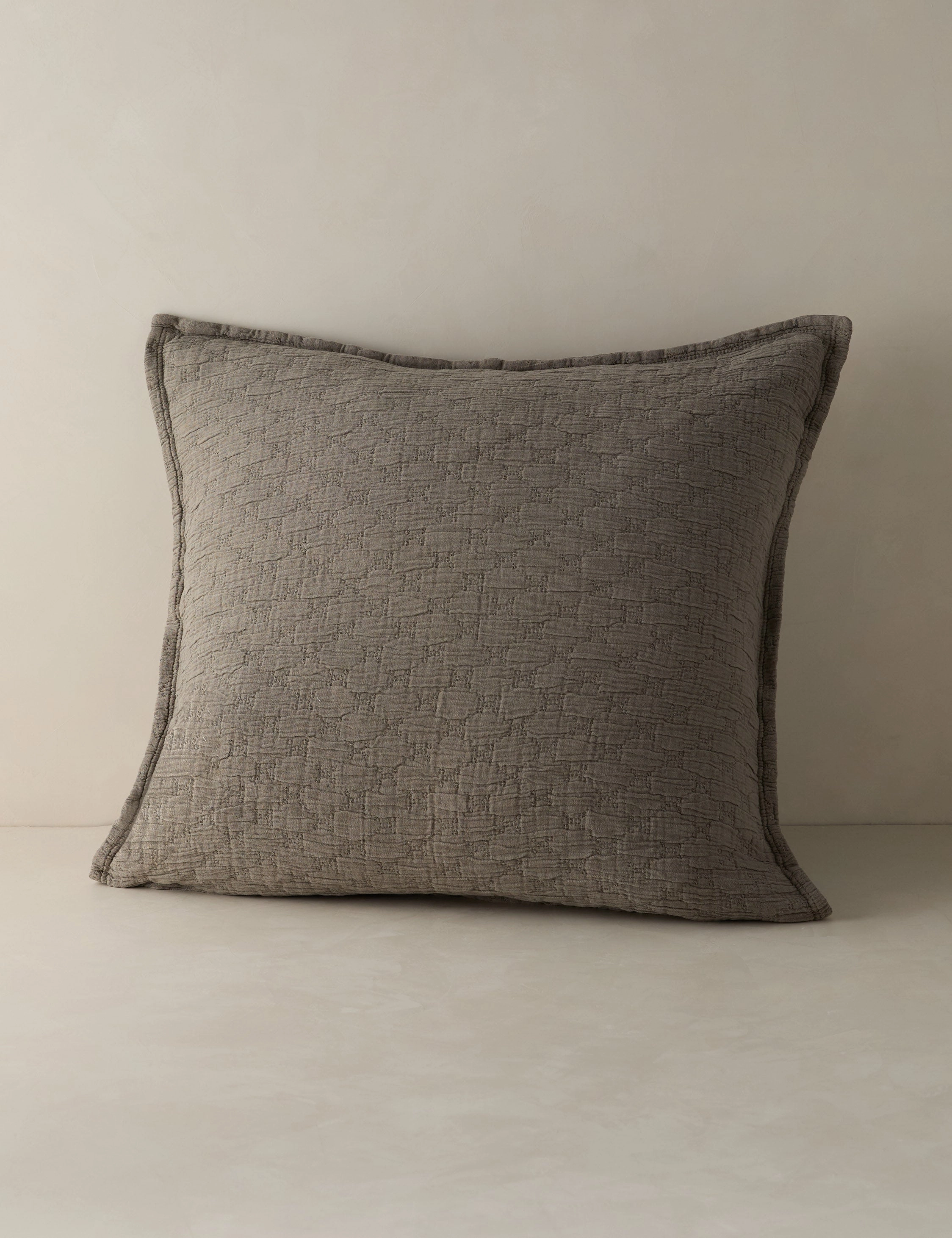 Ojai Cotton Matelasse Euro Sham by Pom Pom at Home