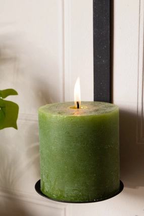 Olive Green Pillar Candlescented candle ,decorative candle 
