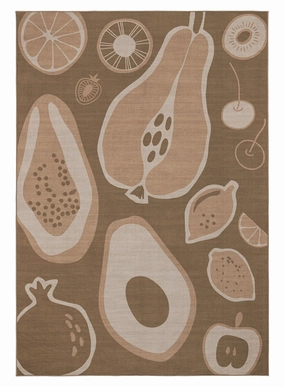 Olwen Brown Graphic Indoor Outdoor Washable Rug *NO RETURNS UNLESS FAULTYmodern color block patchwork rug
