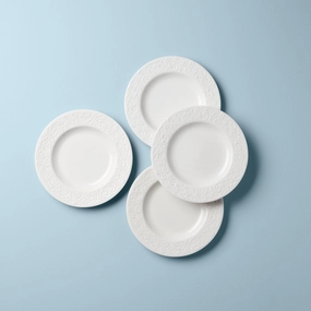 Opal Innocence Carved Accent Plates - Set of 4modern kitchen decor ,kitchen dinner set ,dinnerware 