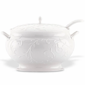 Opal Innocence Carved Soup Tureen Setmodern kitchen decor ,kitchen dinner set ,dinnerware 