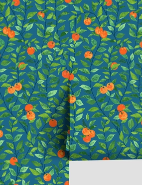 Orange Crush Peel   Stick Wallpapernordic style wall decor