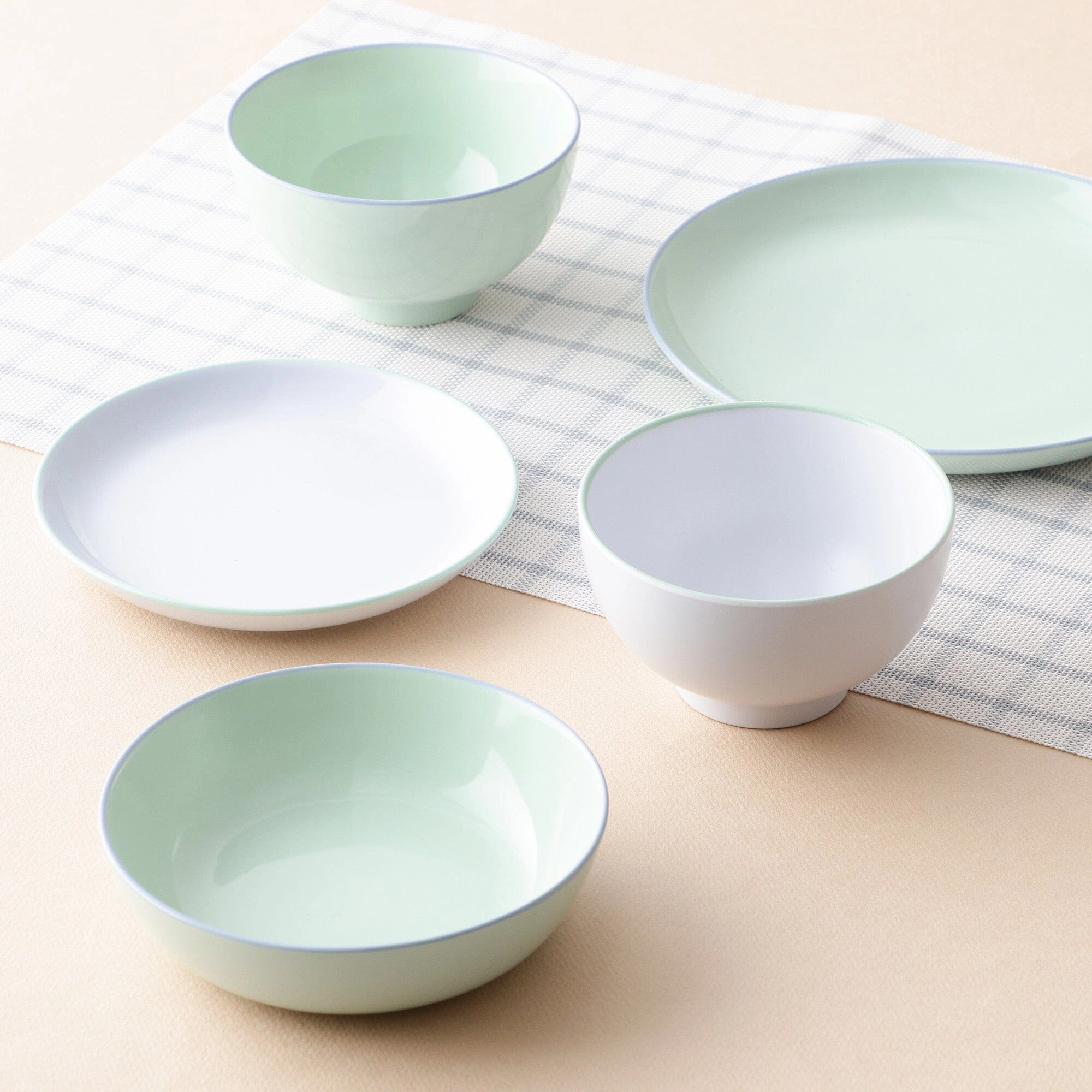 Ordi Colorful 5-Piece Tableware Set Mint