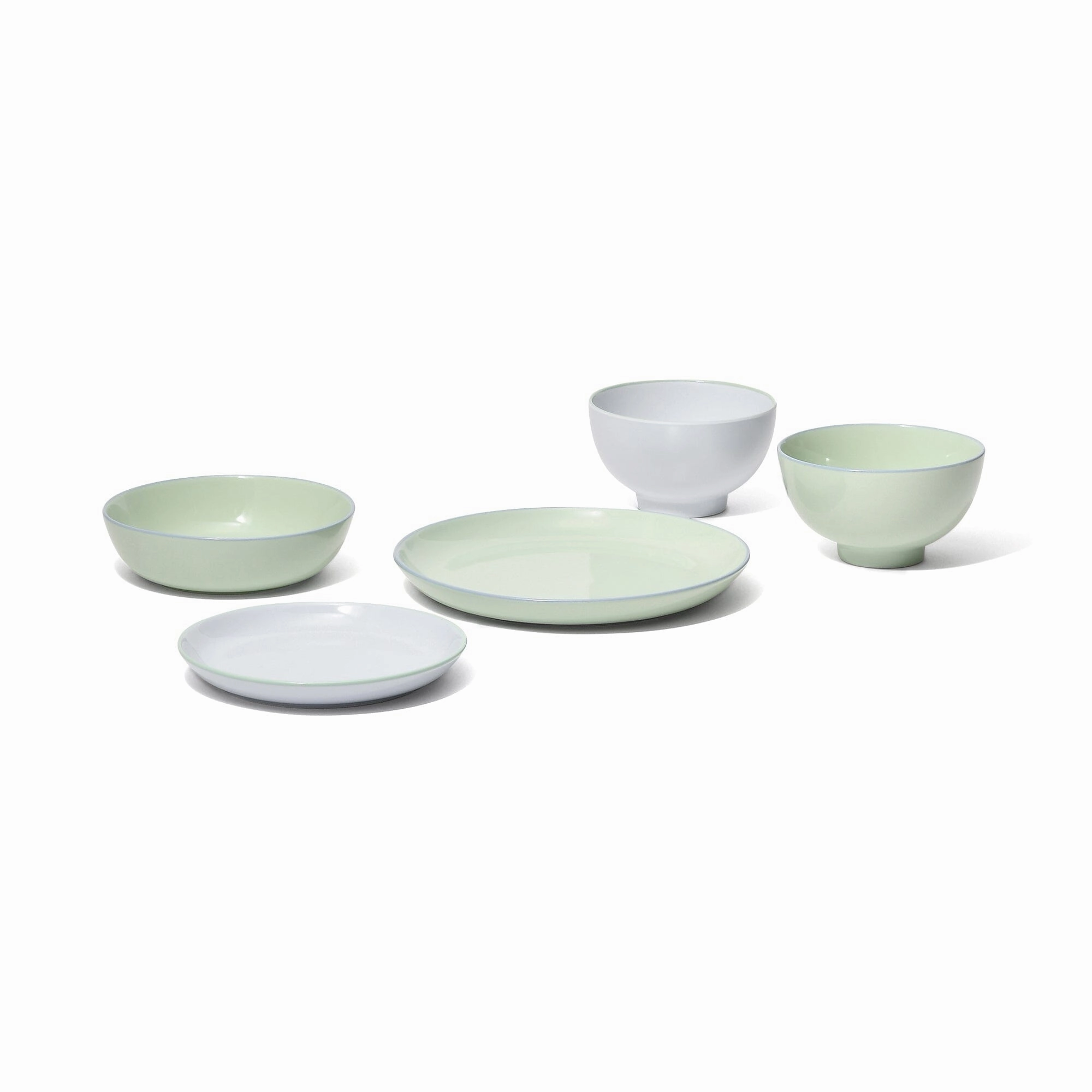Ordi Colorful 5-Piece Tableware Set Mint
