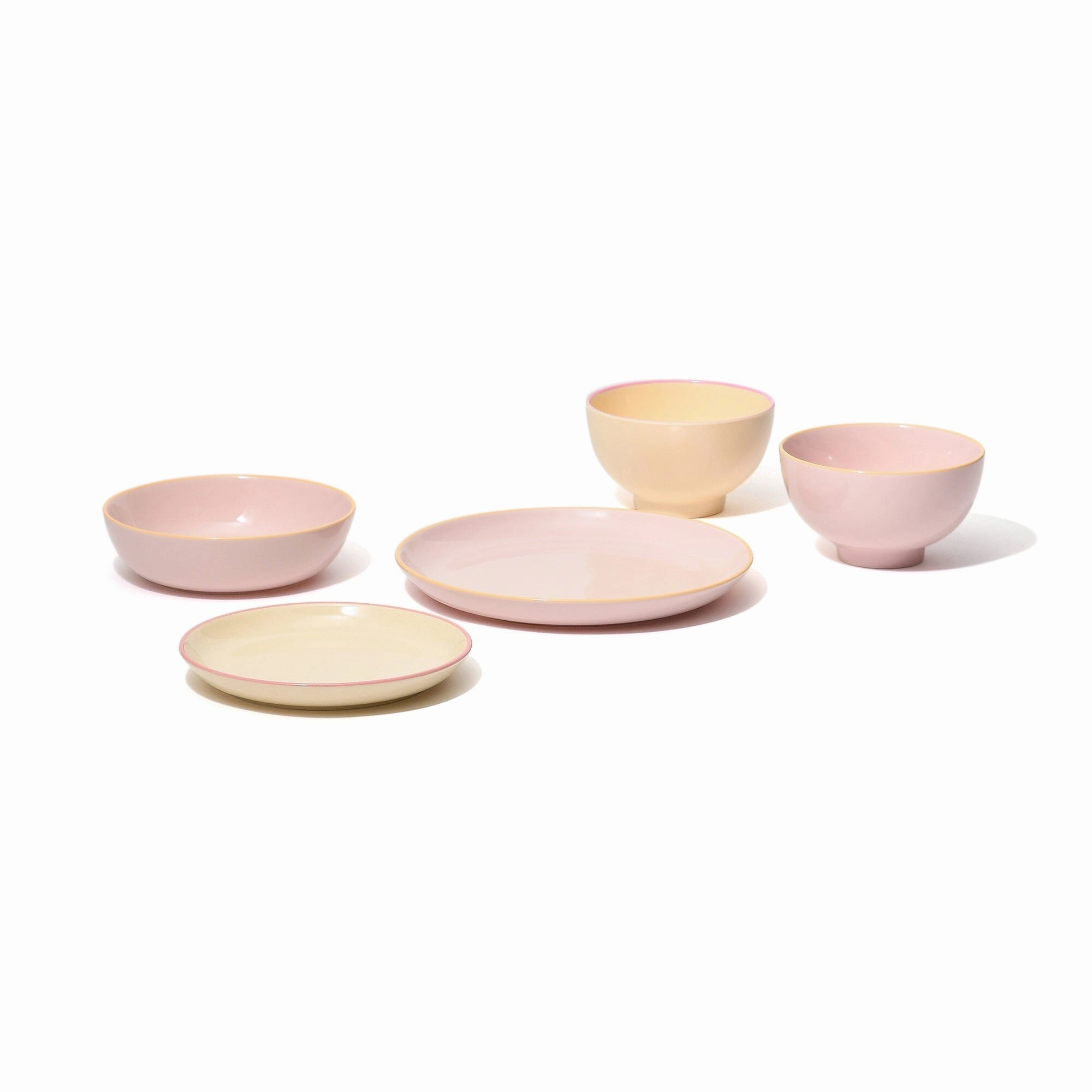Ordi Colorful 5-Piece Tableware Set Pink