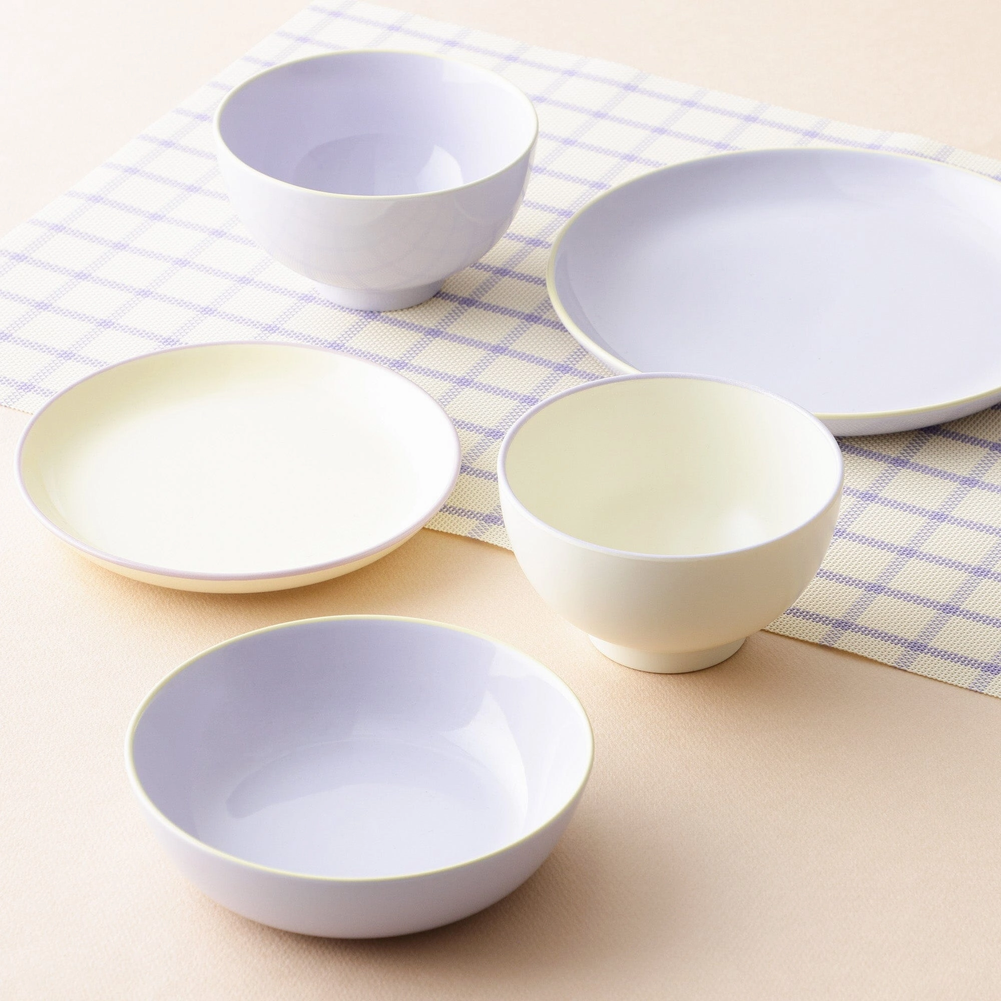 Ordi Colorful 5-Piece Tableware Set Purple