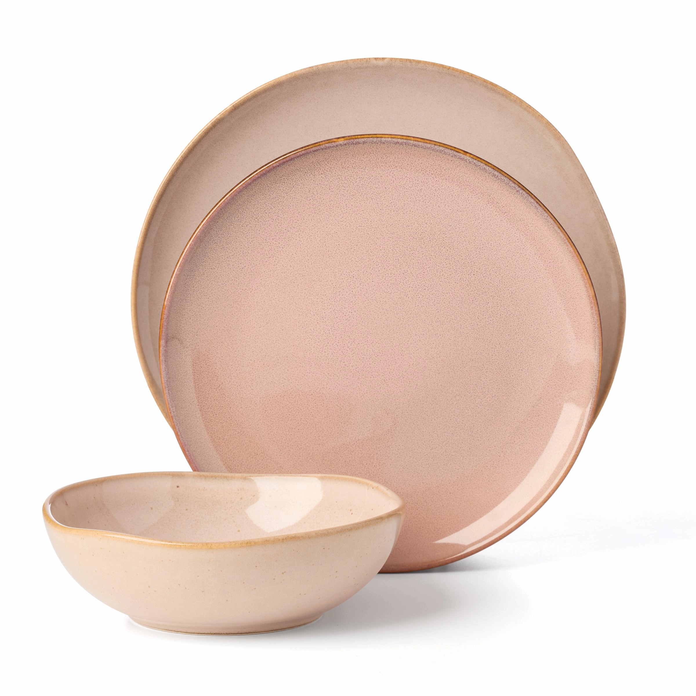 Organic Shades Clay 12-Piece Dinnerware Set