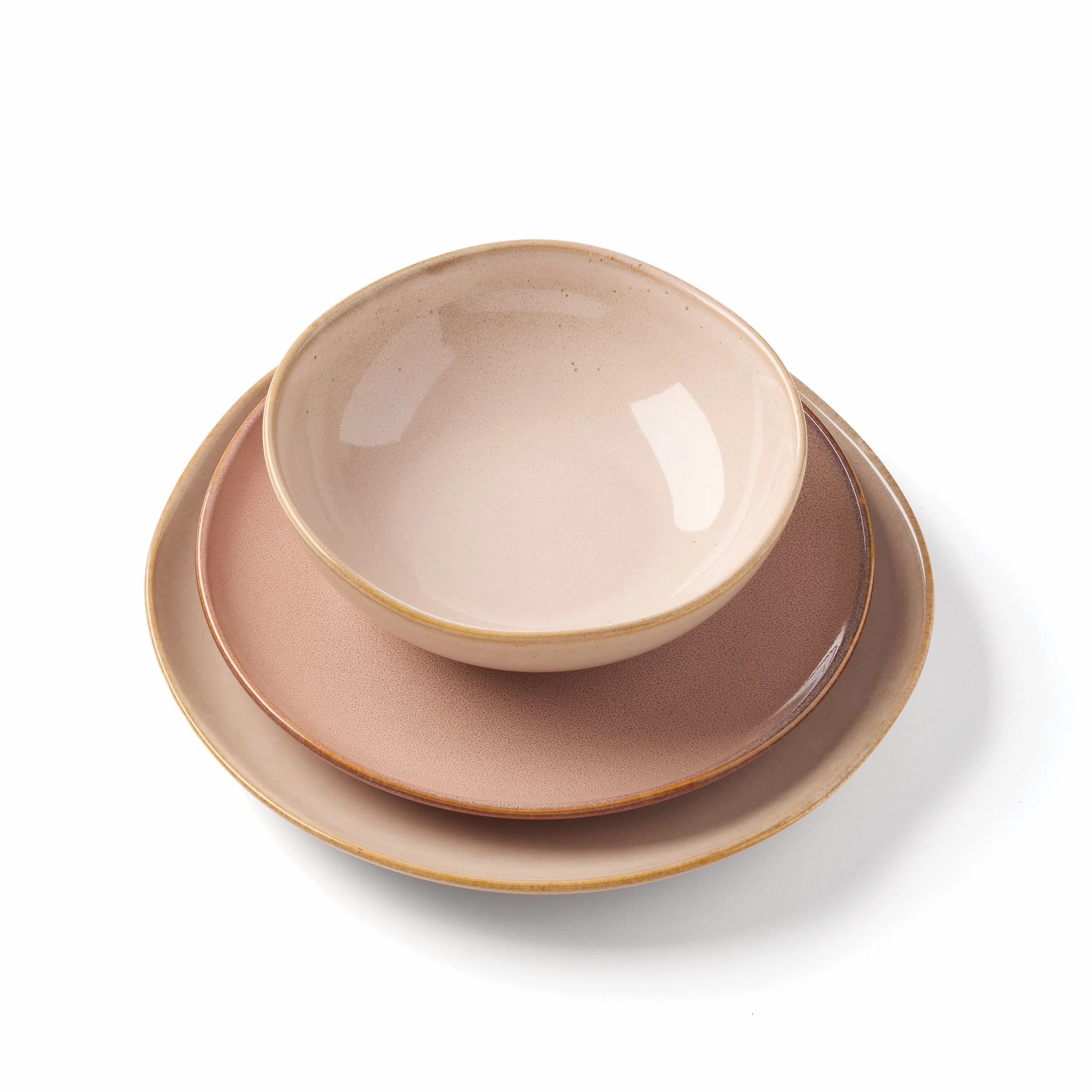 Organic Shades Clay 12-Piece Dinnerware Set