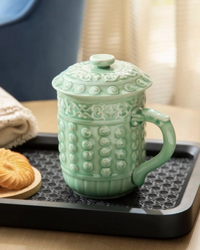 Oriental Harmony Mug - Celadon Greenmodern kitchen decor ,kitchen dinner set ,dinnerware 