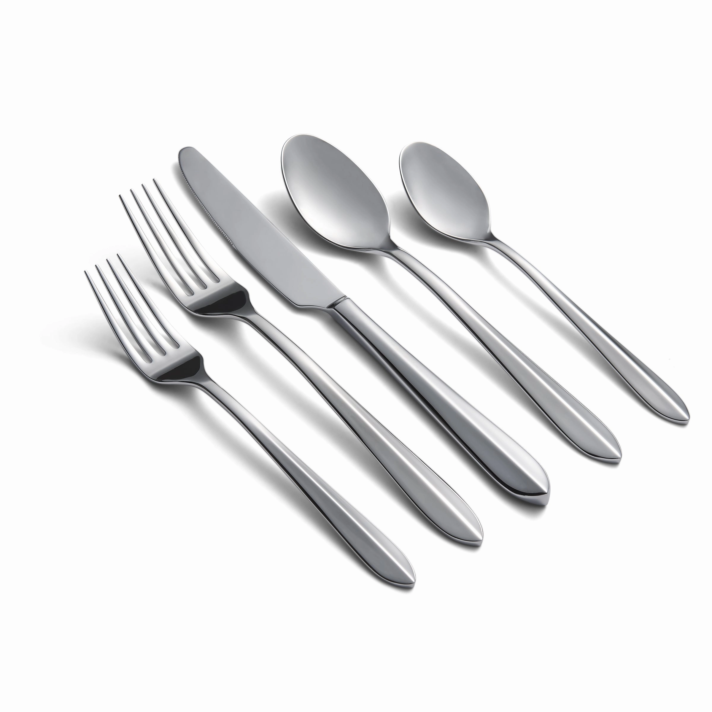 Orly Coupe 45 Piece Flatware Seteco-friendly bamboo fiber tableware set 
