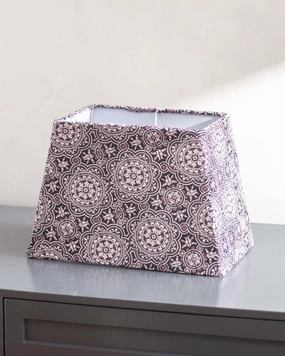 Ornate Patterns Cotton Tapered Rectangle Lamp Shademodern wall lamp,smart wall lamp