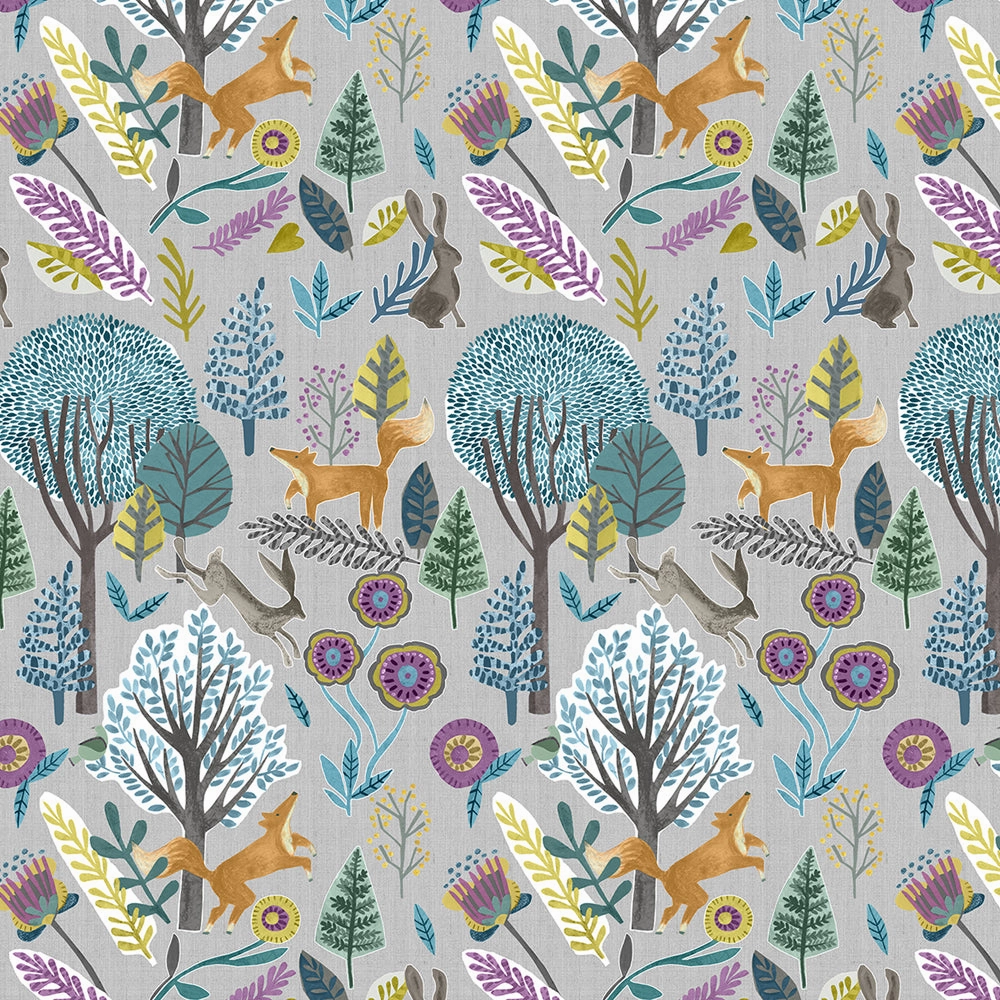 Oronsay Printed Cotton Made to Measure Roman Blinds Mineral