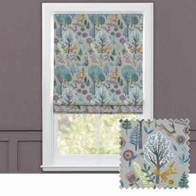 Oronsay Printed Cotton Made to Measure Roman Blinds Mineralbedding sets ,throw blankets 