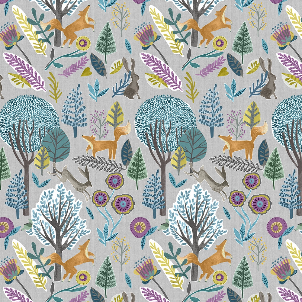 Oronsay Printed Cotton Made to Measure Roman Blinds Mineral