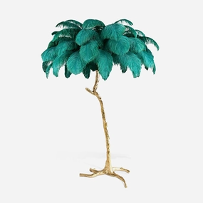 Ostrich Feather Brass Floor Lampmodern floor lamp,floor lamp for bedroom 