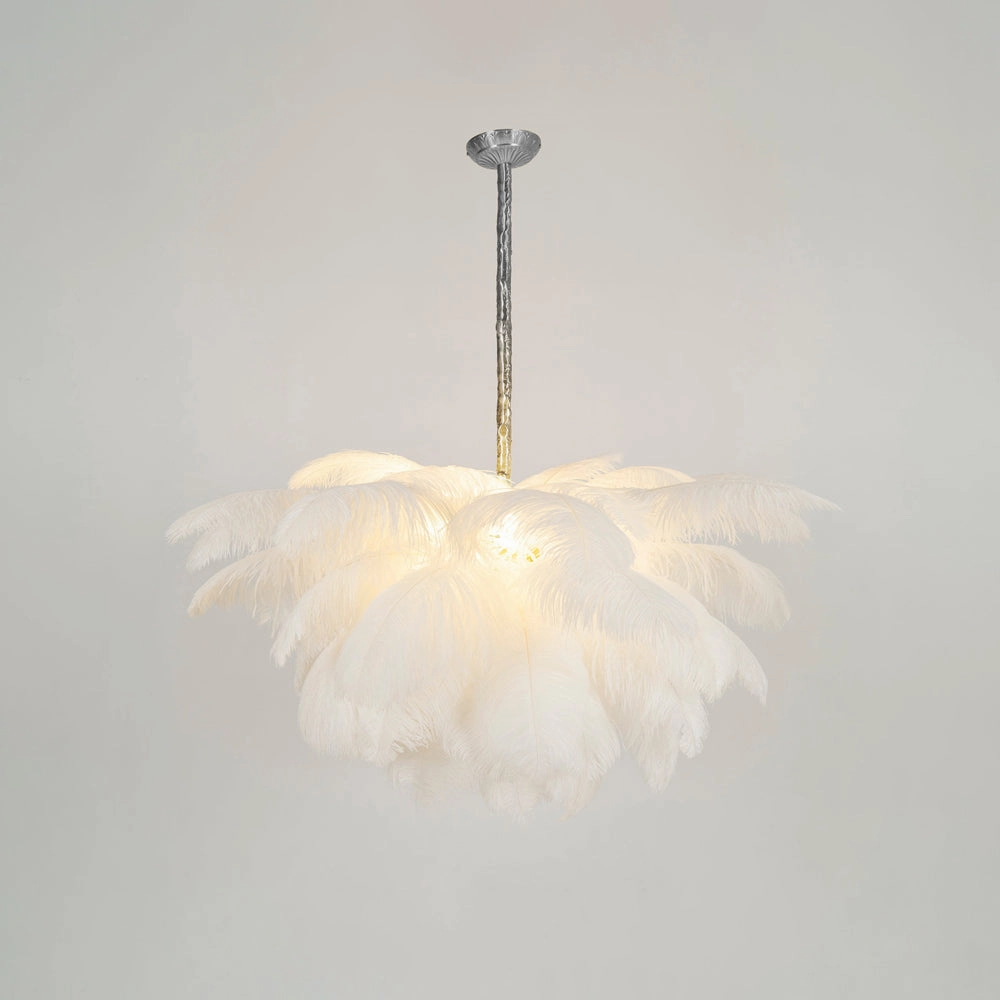 Ostrich Feather Chandelier