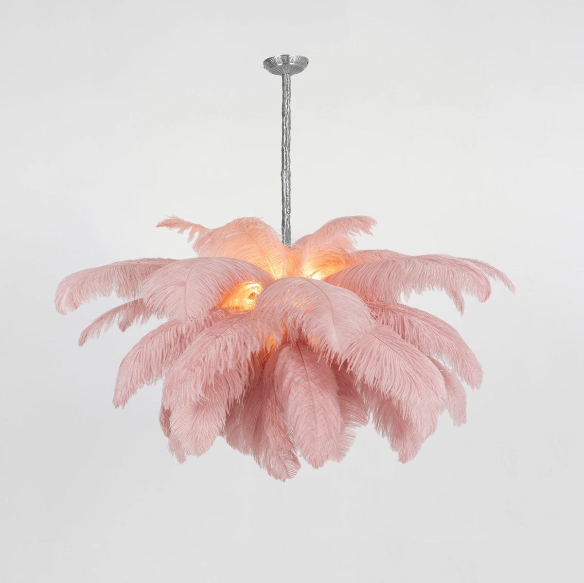 Ostrich Feather Chandelier