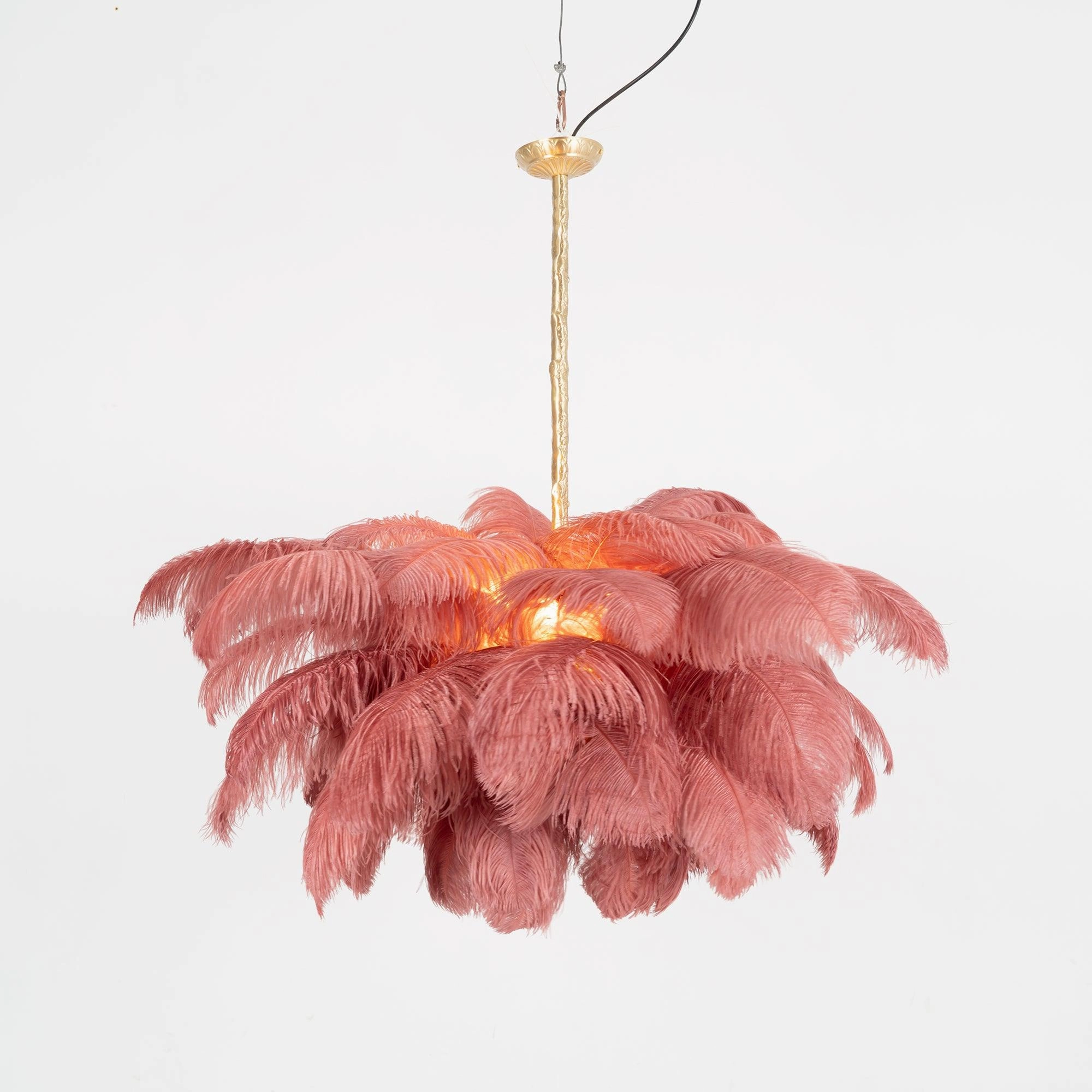 Ostrich Feather Chandelier