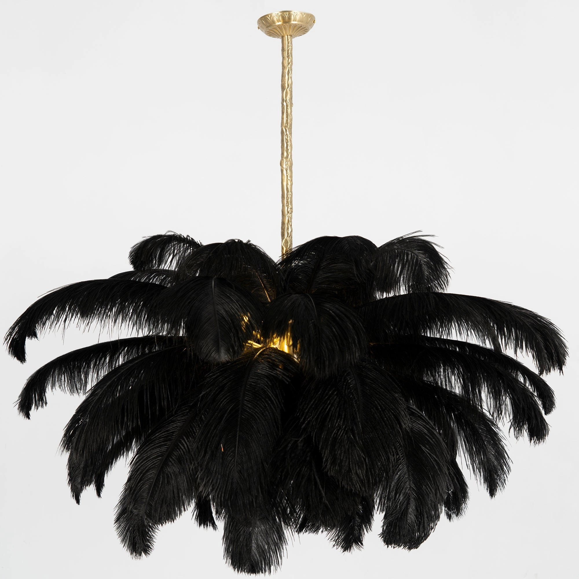Ostrich Feather Chandelier