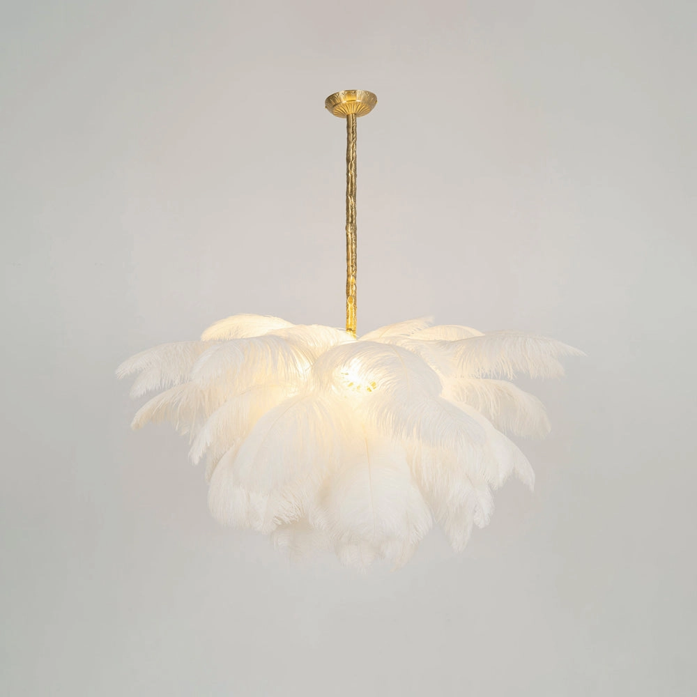Ostrich Feather Chandelier